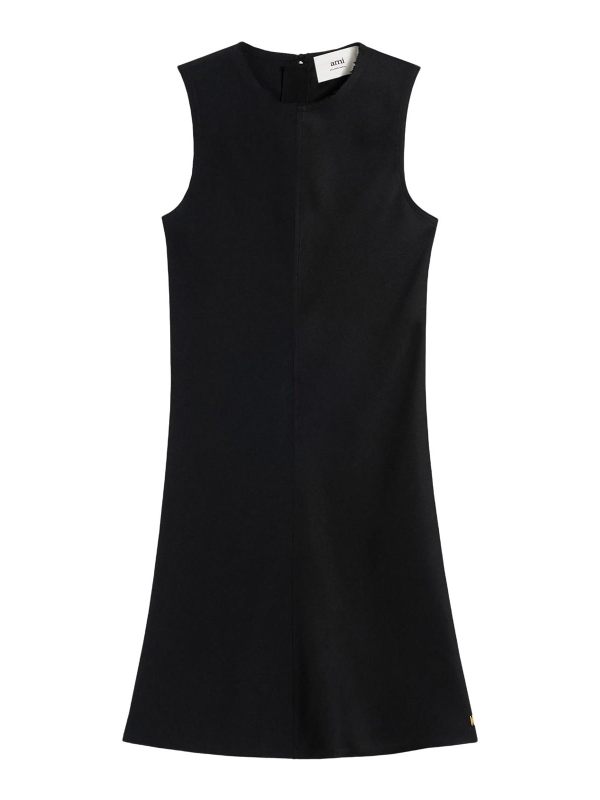 Ami Paris Robe Au Genou - Noir