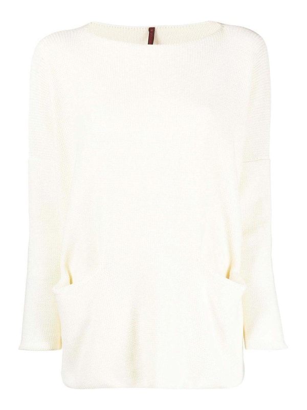 Daniela Gregis Pull Col Bateau - Blanc