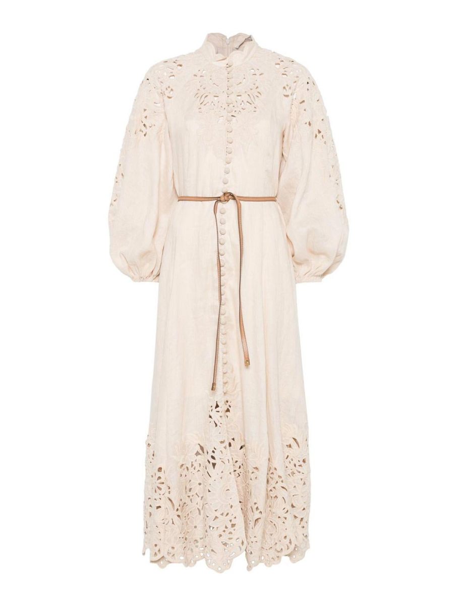 Zimmermann Robe Au Genou - Beige