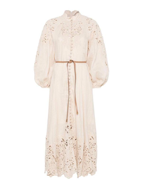 Zimmermann Robe Au Genou - Beige