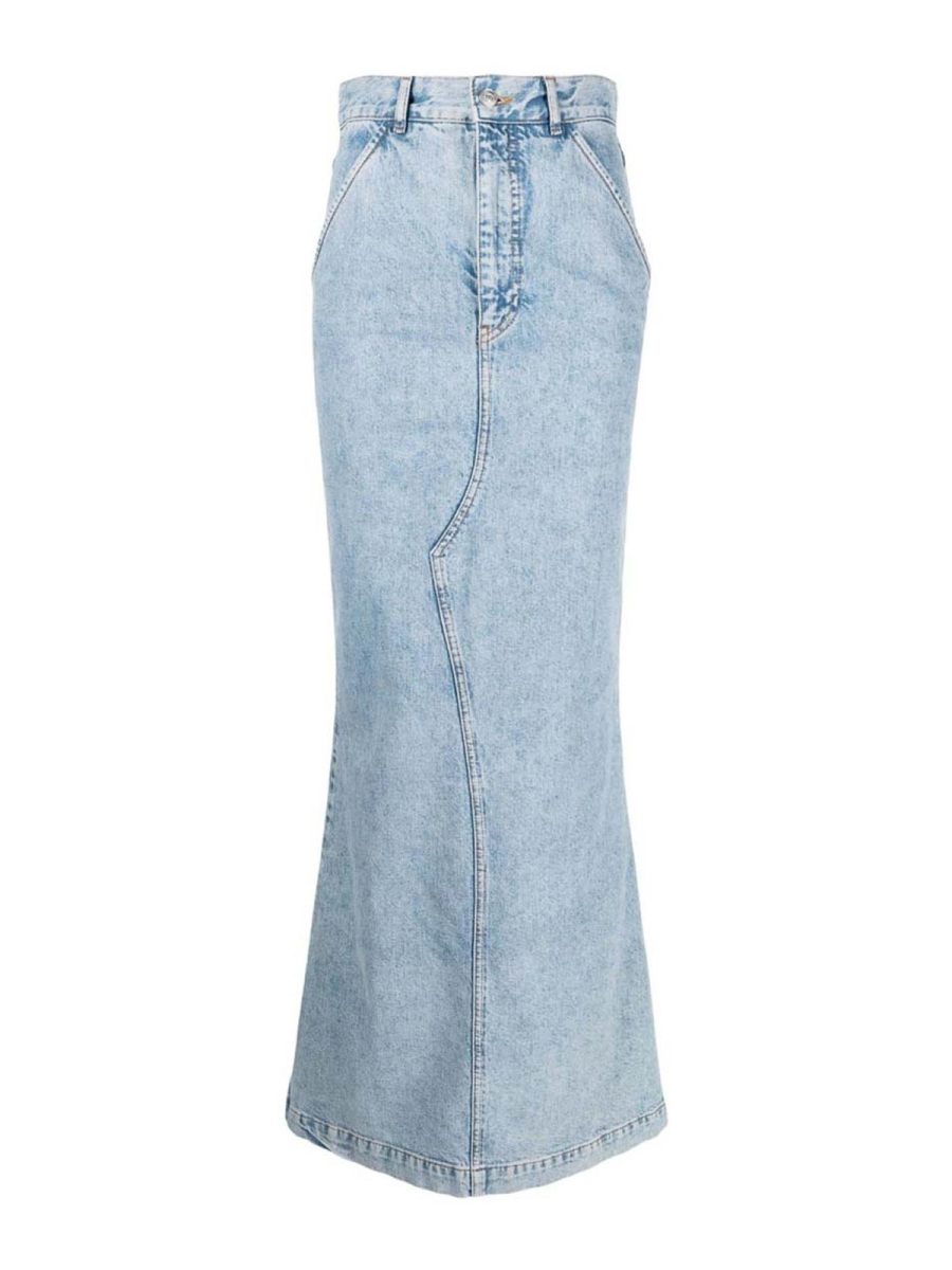 Moschino Jeans Jupe Midi - Bleu