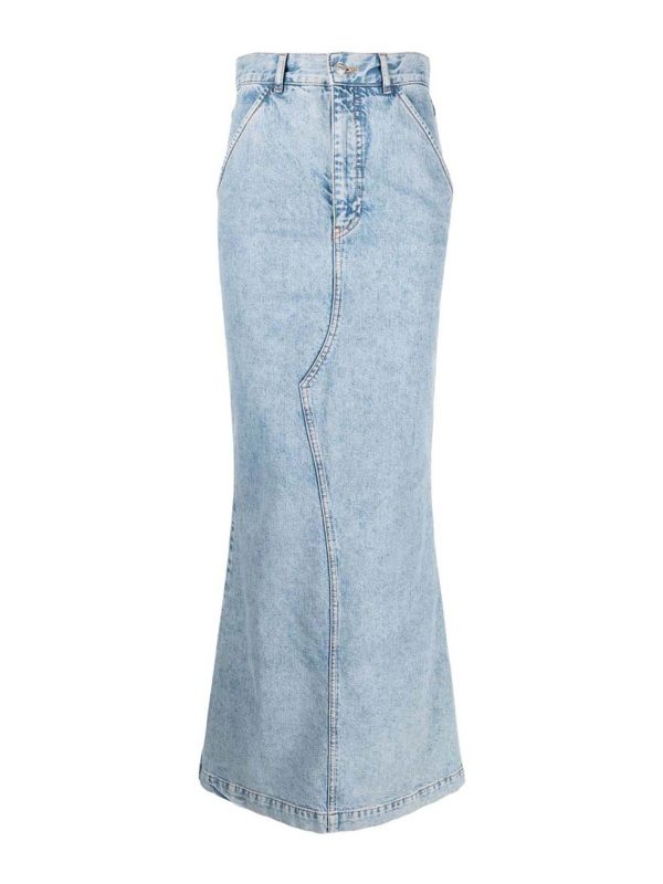 Moschino Jeans Jupe Midi - Bleu