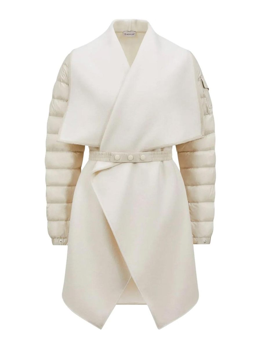 Moncler Manteau Rembourré - Beige