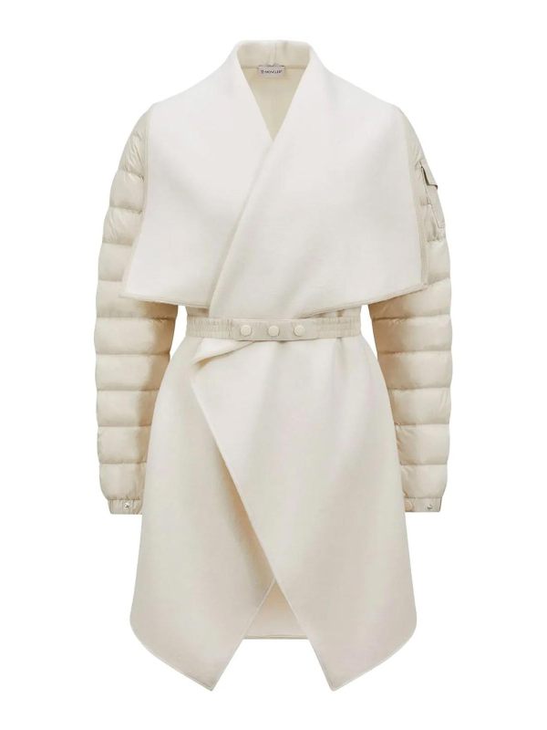 Moncler Manteau Rembourré - Beige