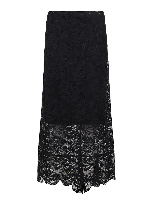 Rabanne Jupe Longue - Noir