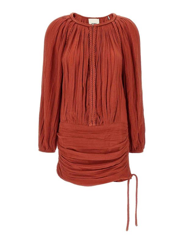 Isabel Marant Robe Au Genou - Orange