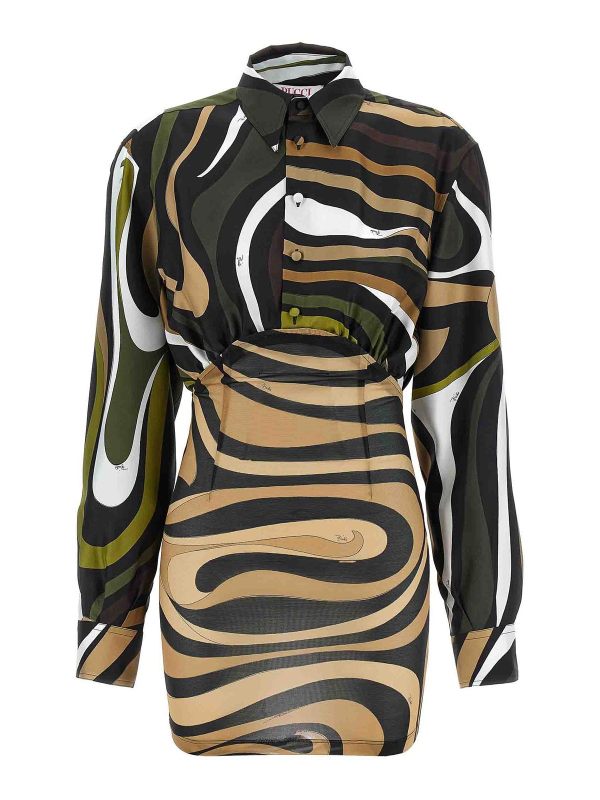 Emilio Pucci Robe Au Genou - Multicolore