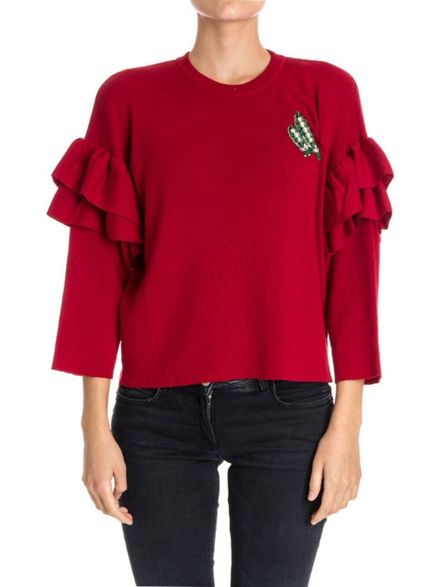 Vivetta Pull Col Roulé - Rouge