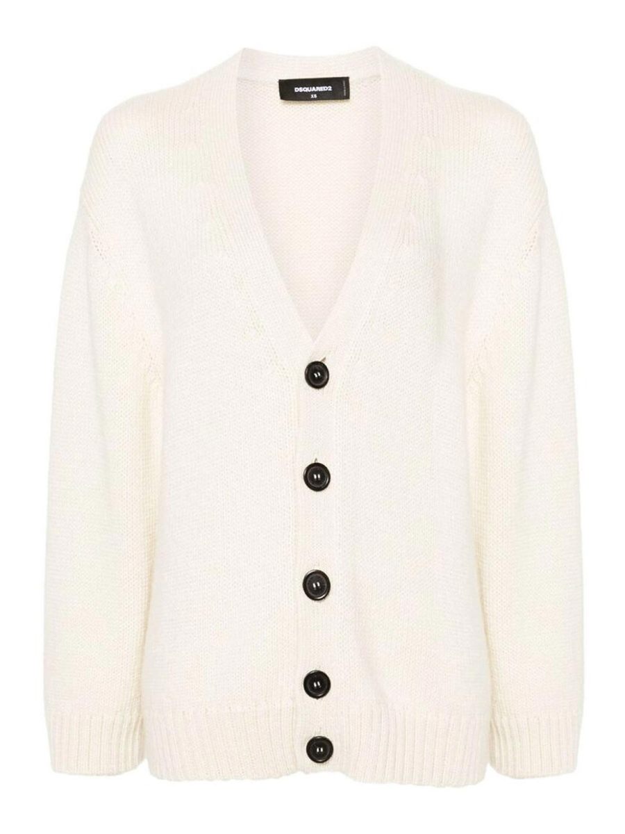Dsquared2 Pull Col Rond - Blanc