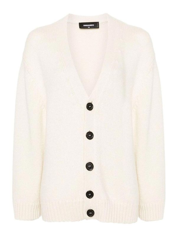 Dsquared2 Pull Col Rond - Blanc