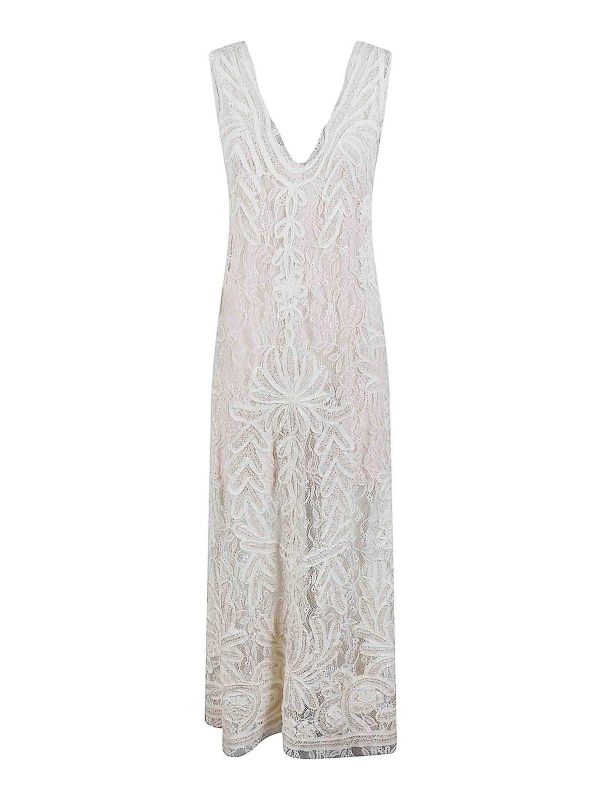 P. A.R. O.S. H. Robe De Soirée - Beige Clair