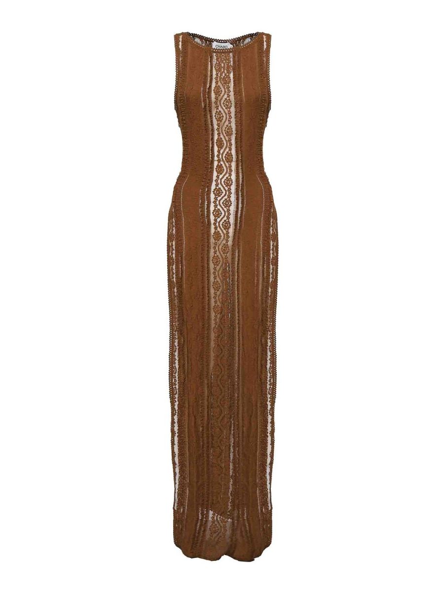 Charo Ruiz Maxi Robe - Marron