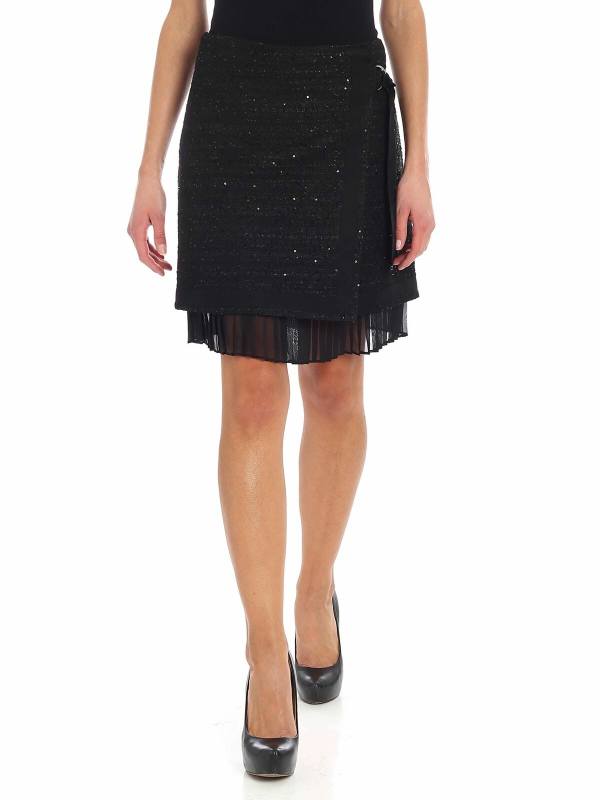 Karl Lagerfeld Mini Jupe - Noir
