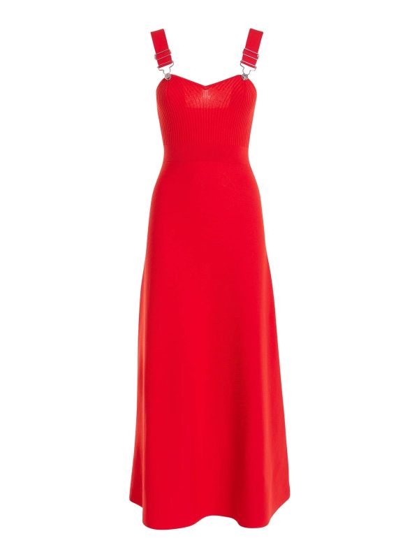 Moschino Robe Au Genou - Rouge