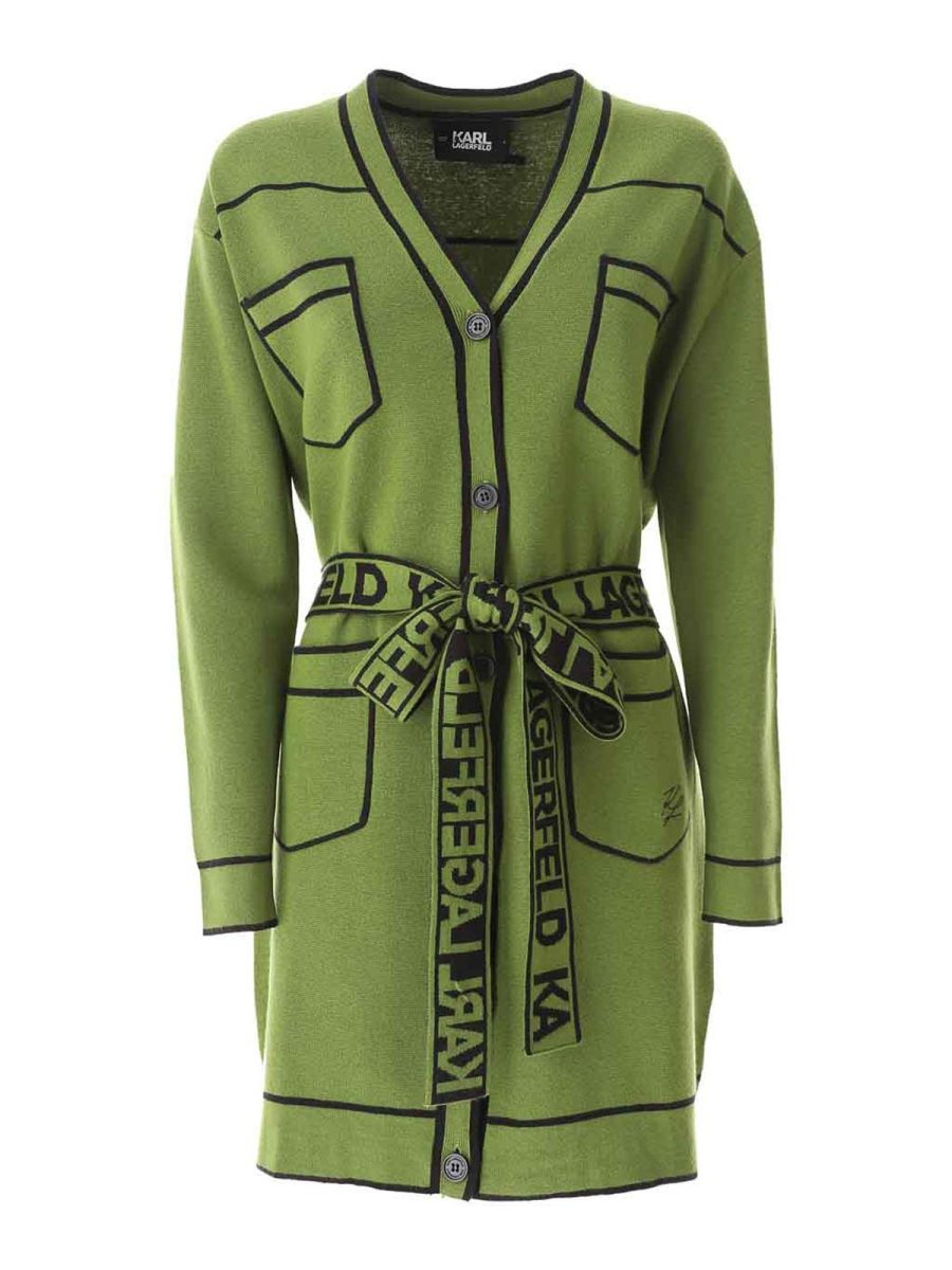 Karl Lagerfeld Cardigan - Vert