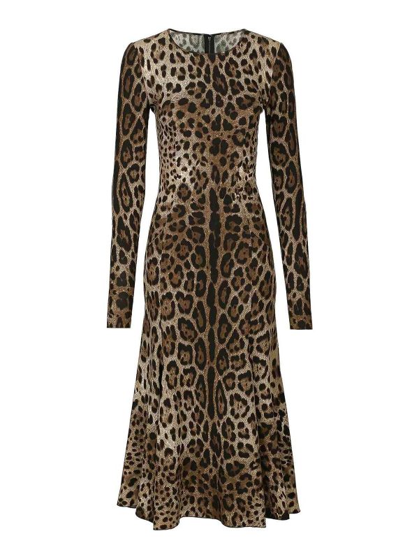 Dolce & Gabbana Robe Au Genou - Marron