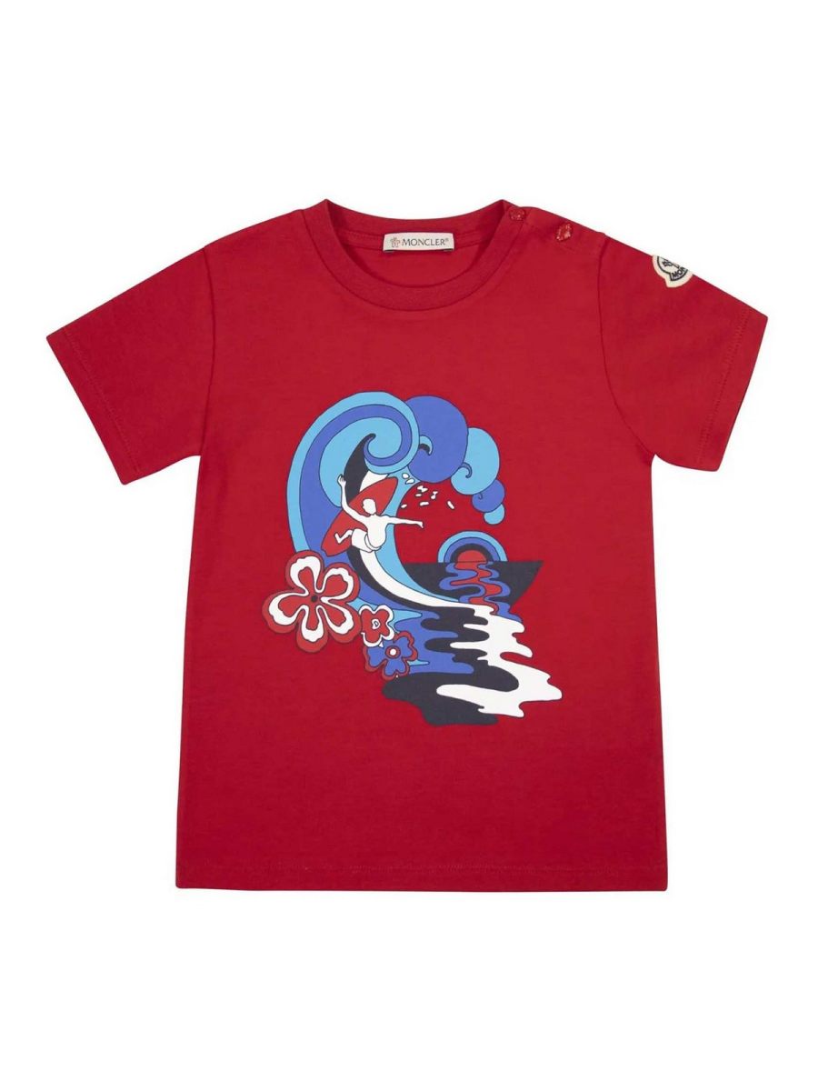 Moncler Jr T-Shirt - Rouge