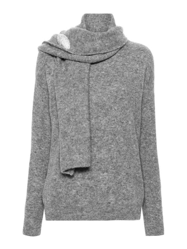 Giuseppe Di Morabito Pull Col Rond - Gris