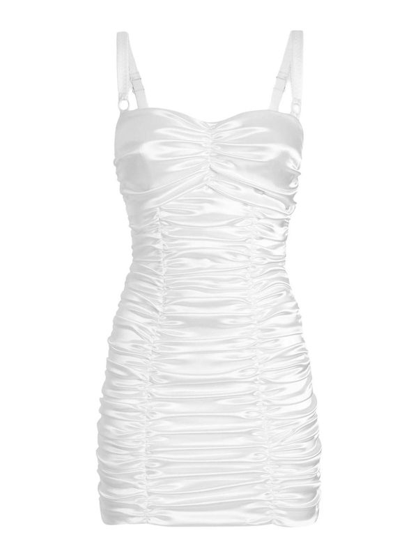 Dolce & Gabbana Robe Au Genou - Blanc