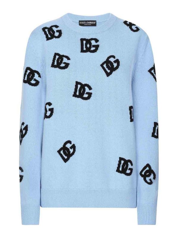 Dolce & Gabbana Pull Col Rond - Bleu
