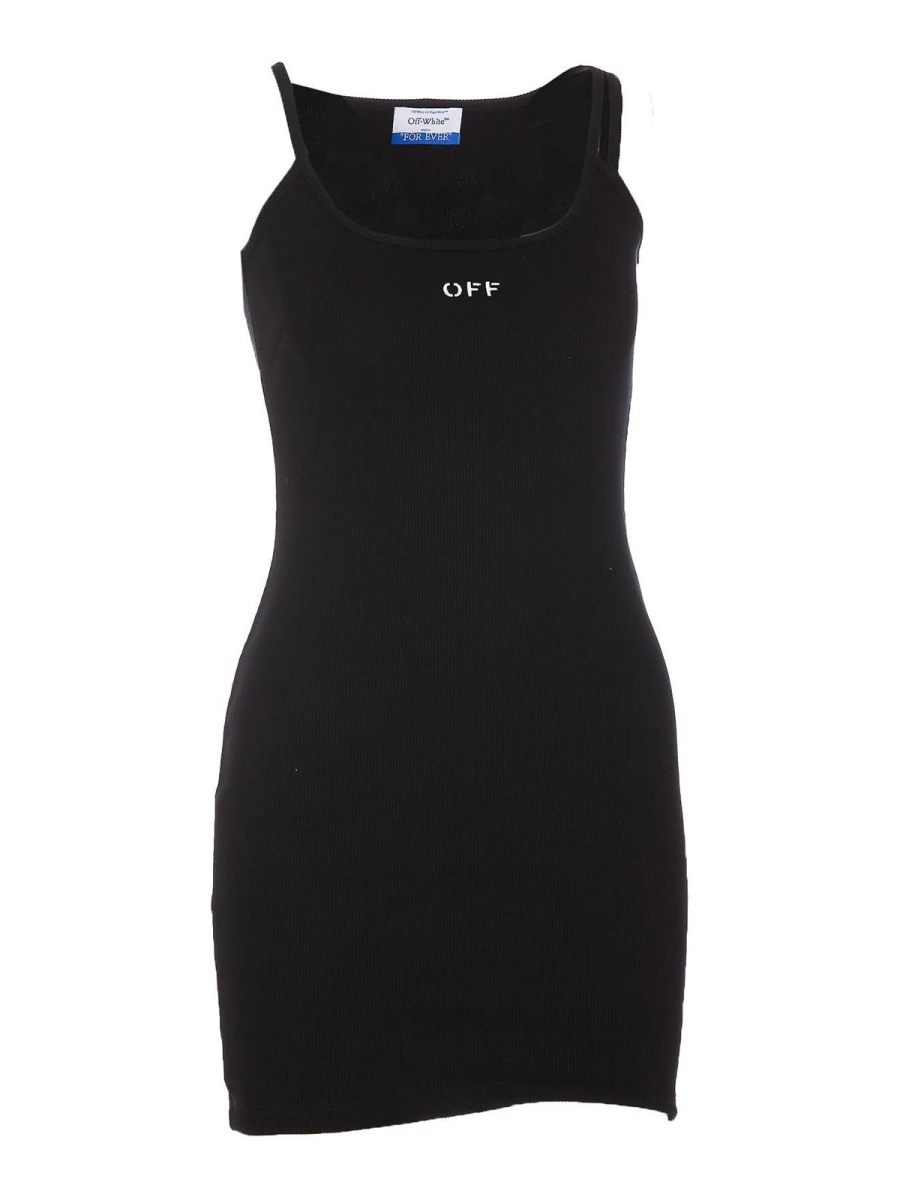 Off-White Robe Courte - Noir