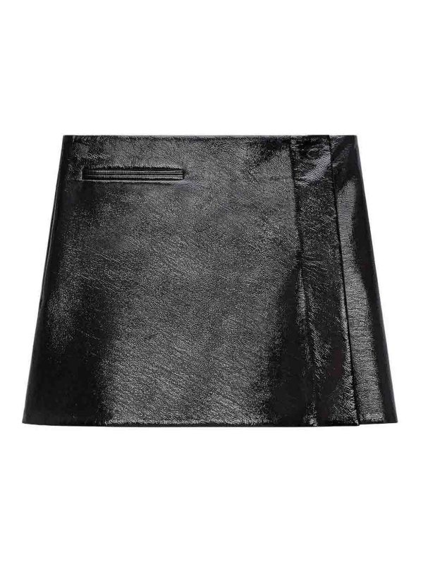 Courreges Jupe Midi - Noir