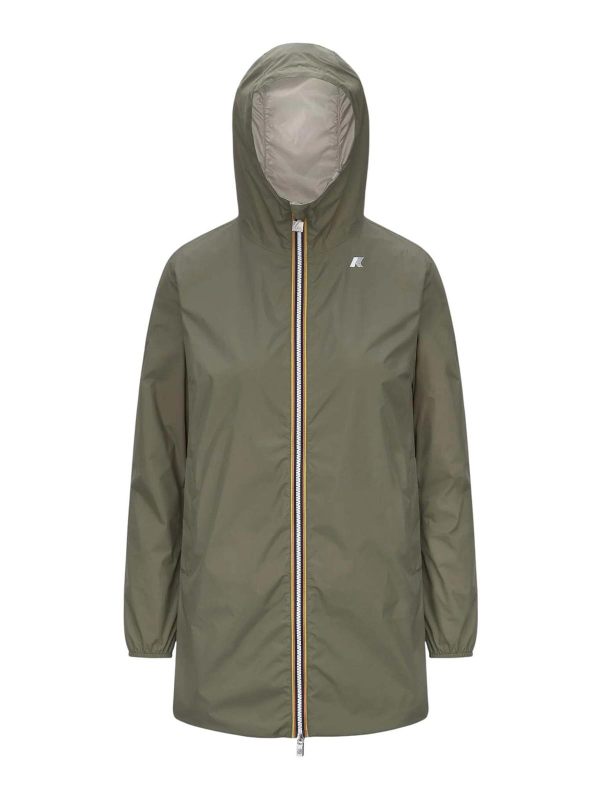 k-way Manteau Au Genou - Vert