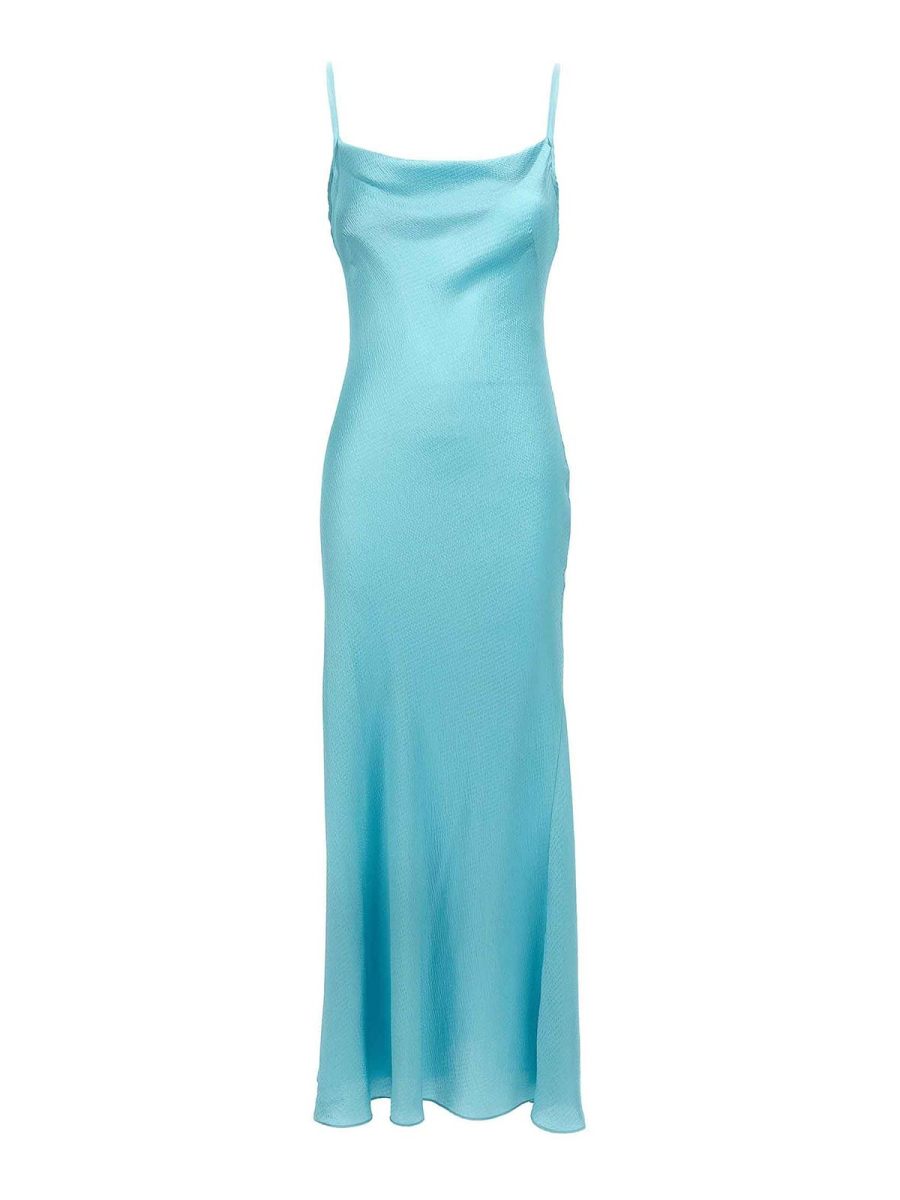 Twinset Robe Au Genou - Bleu Clair