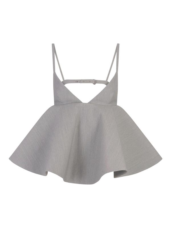 Jacquemus Top - Gris Clair