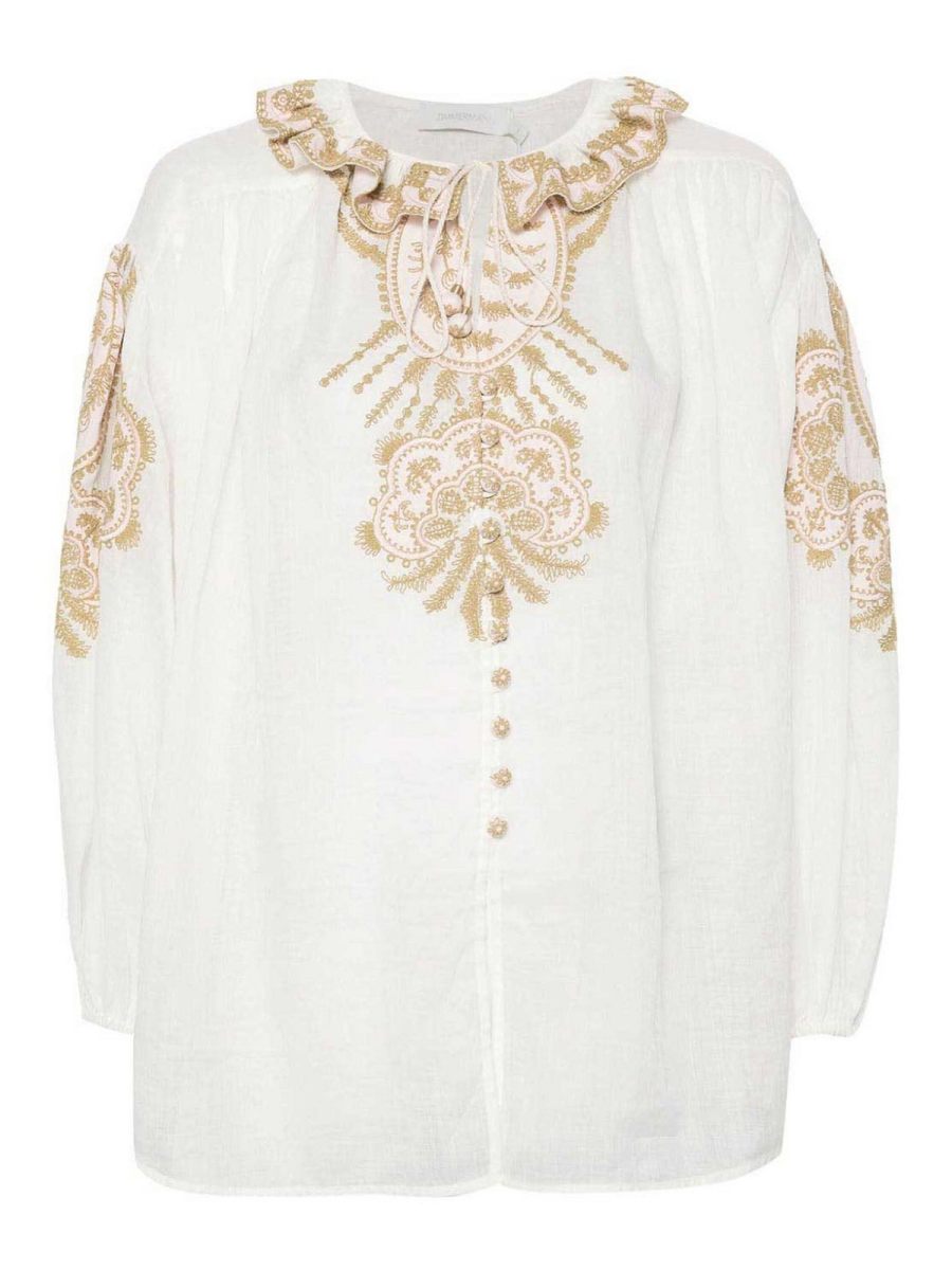 Zimmermann Blouse - Beige