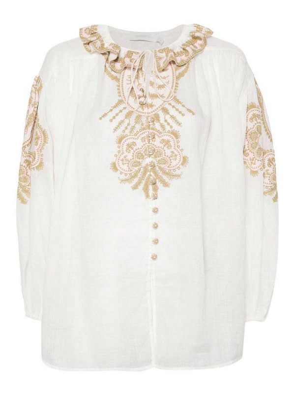 Zimmermann Blouse - Beige