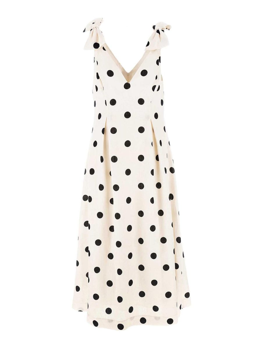 Zimmermann Robe Au Genou - Blanc