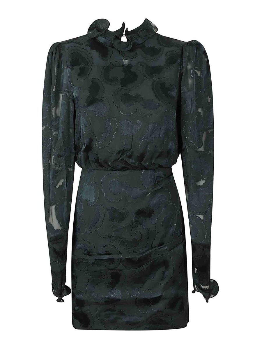 Saloni Robe Au Genou - Vert