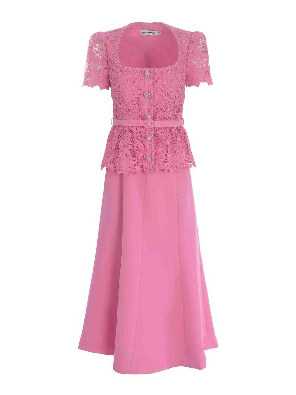 Self Portrait Maxi Robe - Couleur Chair