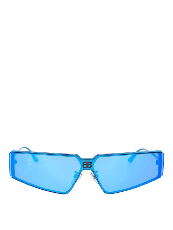 Balenciaga Lunettes De Soleil - Bleu
