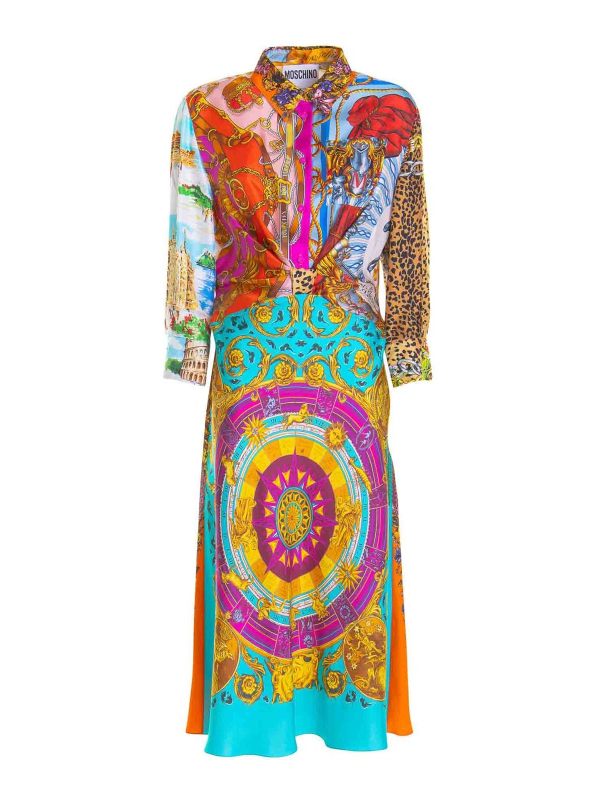 Moschino Robe Au Genou - Multicolore