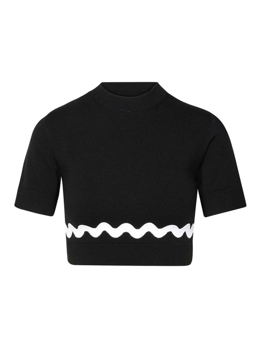 Patou Pull Col Rond - Noir