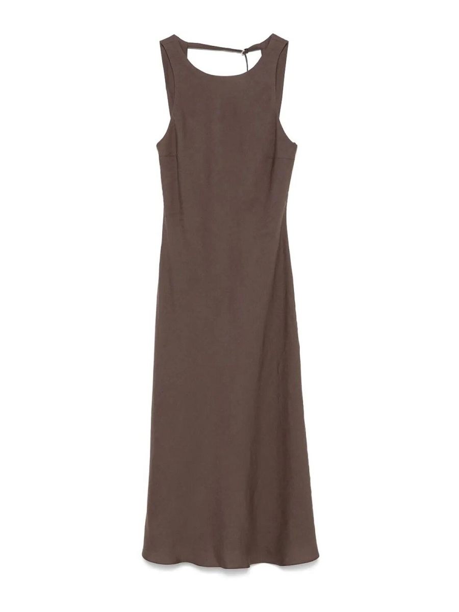 Patrizia Pepe Robe Au Genou - Marron
