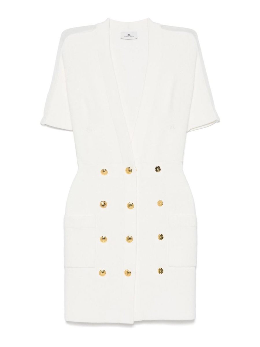 Elisabetta Franchi Robe Courte - Blanc