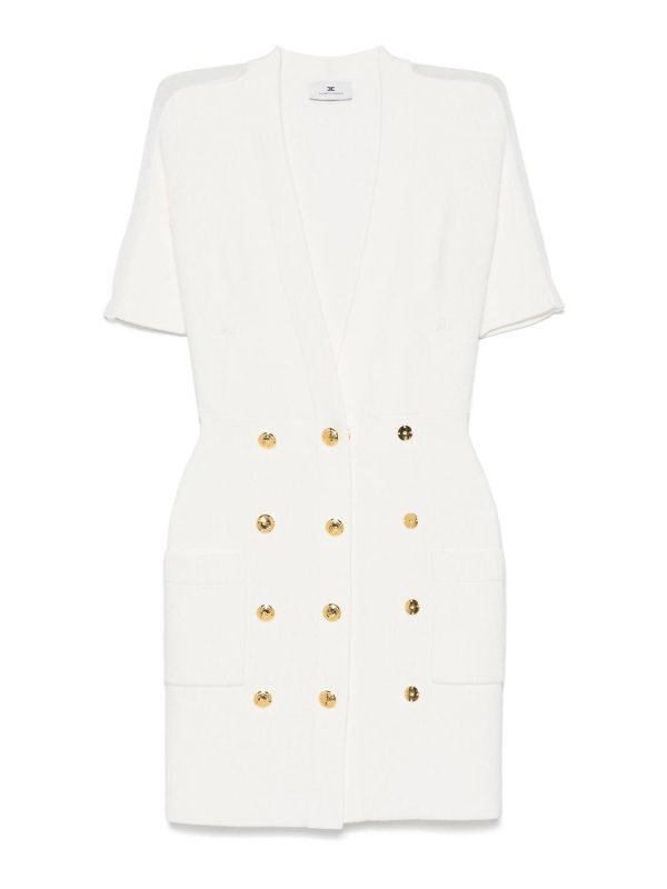 Elisabetta Franchi Robe Courte - Blanc