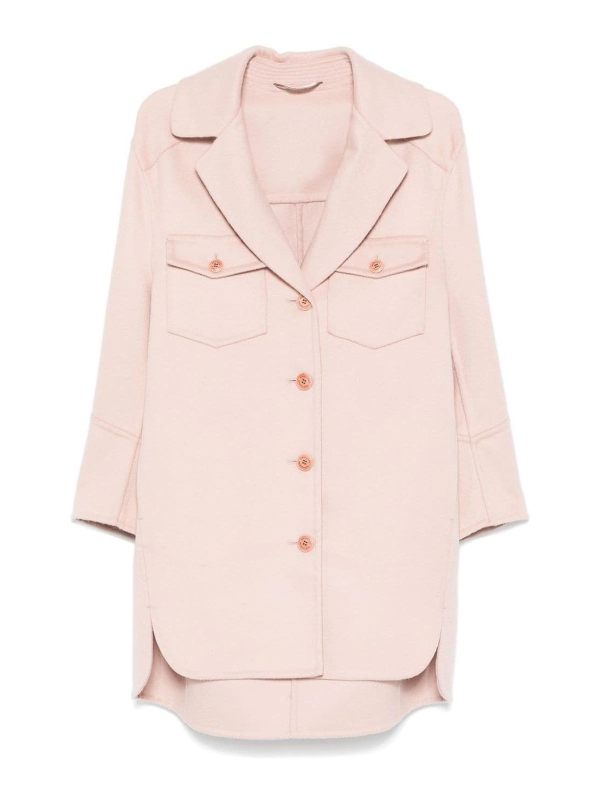 Ermanno Scervino Manteau Au Genou - Couleur Chair