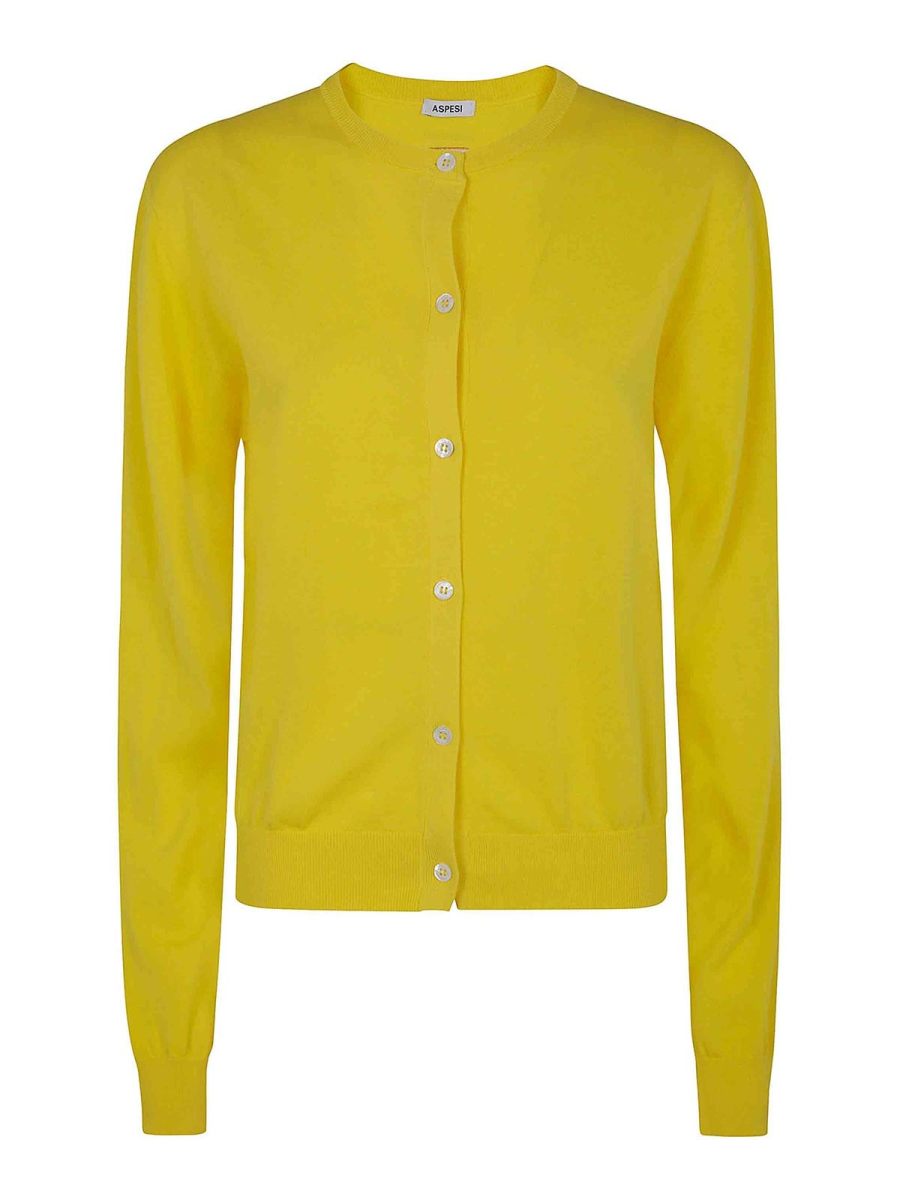 Aspesi Pull Col Rond - Orange