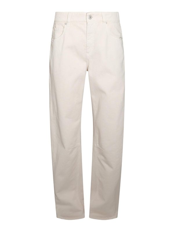 Brunello Cucinelli Jean Droit - Blanc