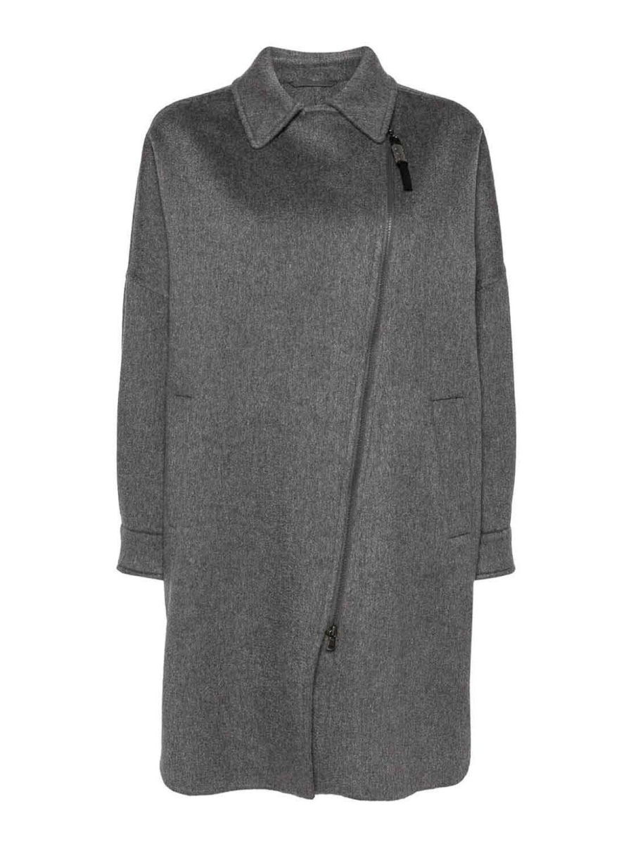 Brunello Cucinelli Manteau Court - Noir