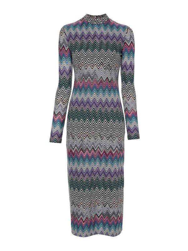 Missoni Robe Au Genou - Multicolore