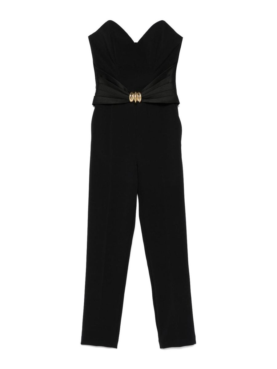 Elisabetta Franchi Robe Au Genou - Noir
