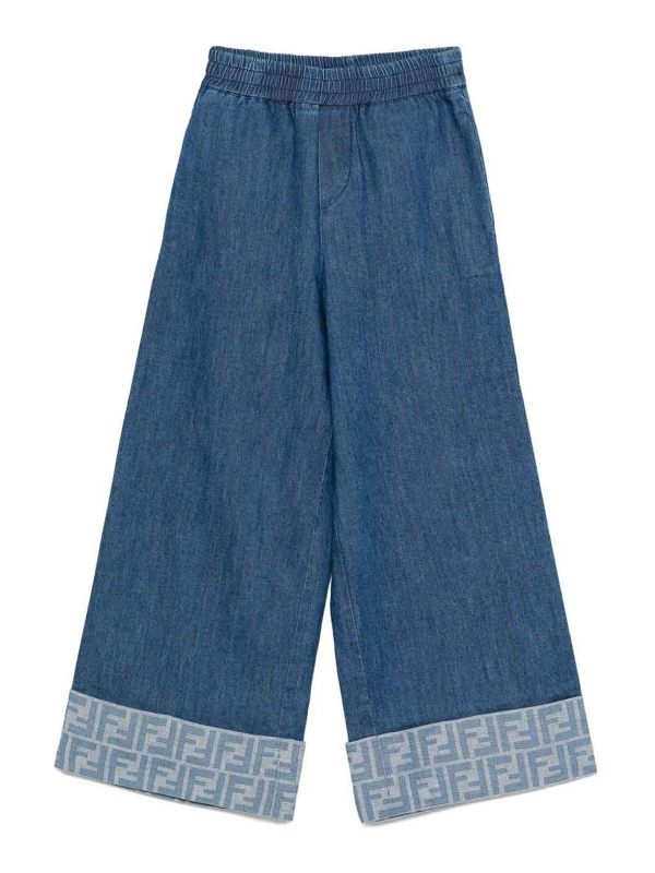 Fendi Jr Jean Bootcut - Bleu