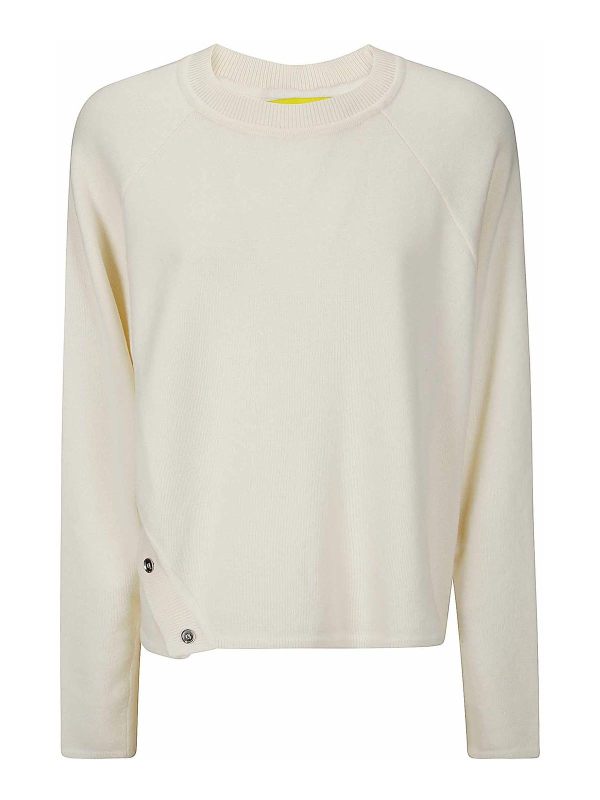 Marques' Almeida Pull Col Rond - Blanc