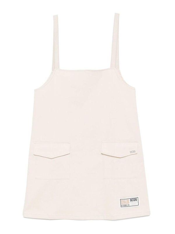 Gcds Robe Courte - Blanc