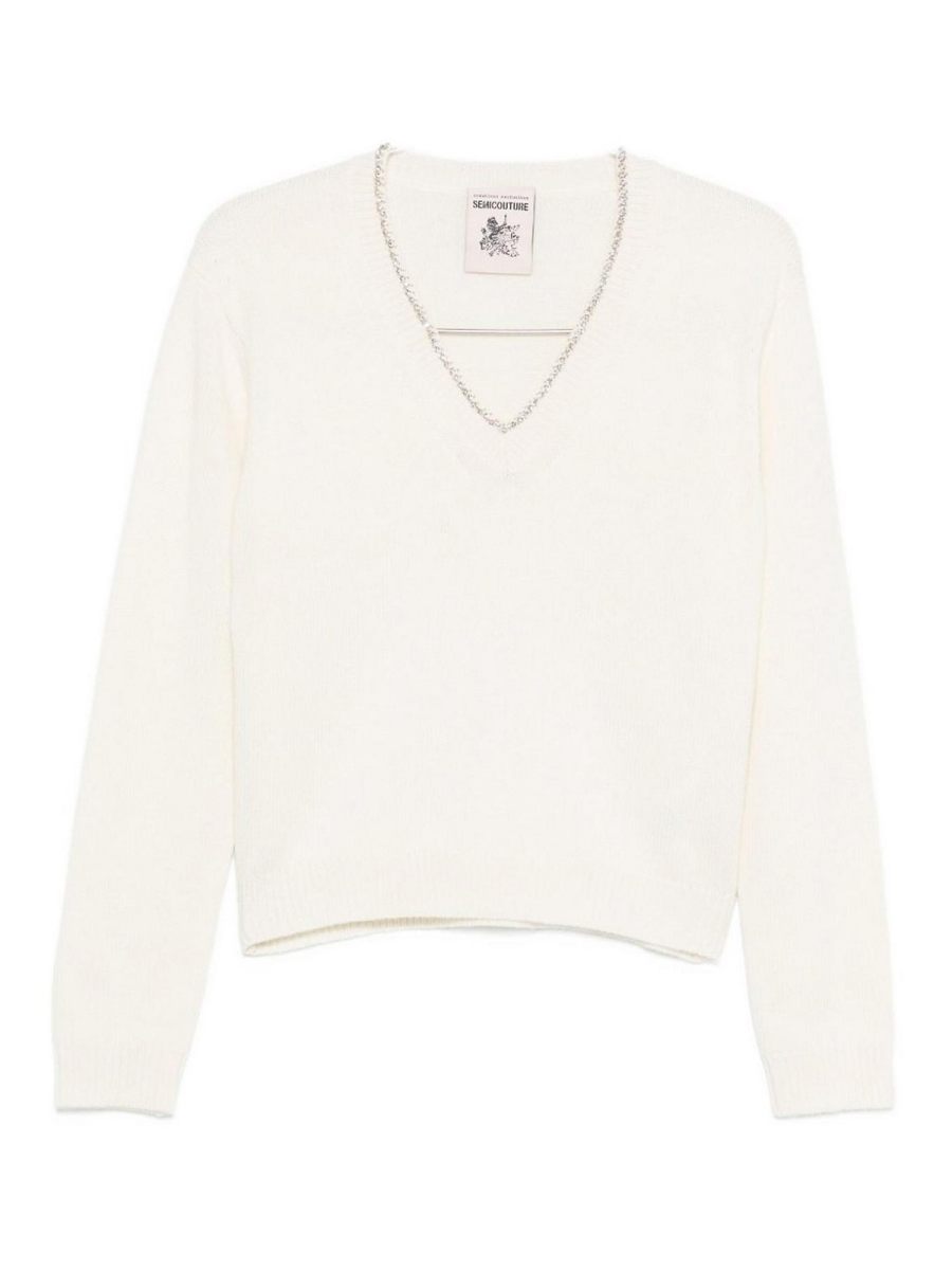 Semicouture Pull Col Rond - Nahia